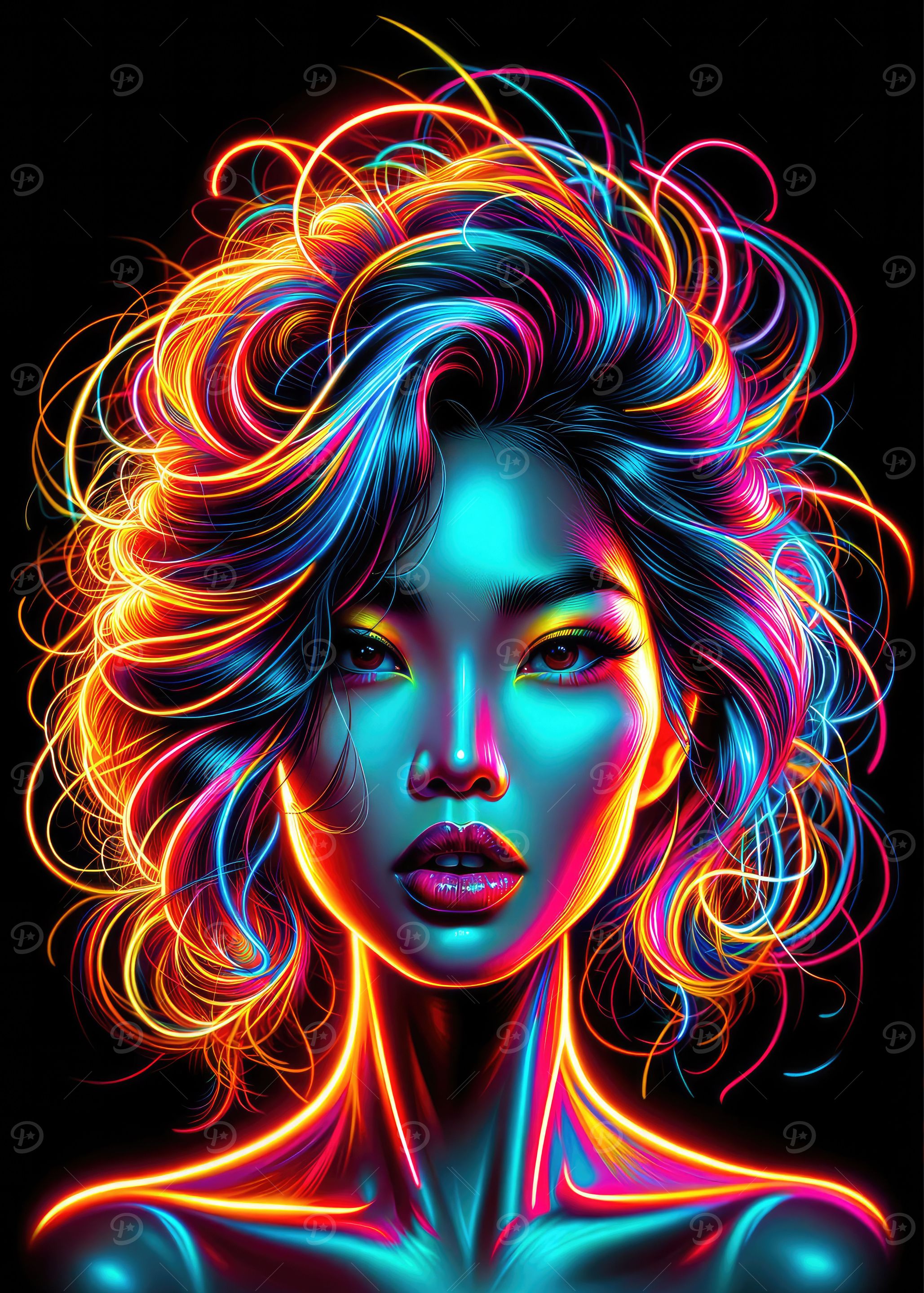 Radiant Neon Artwork