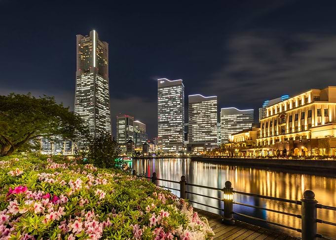 Yokohama skyline at night