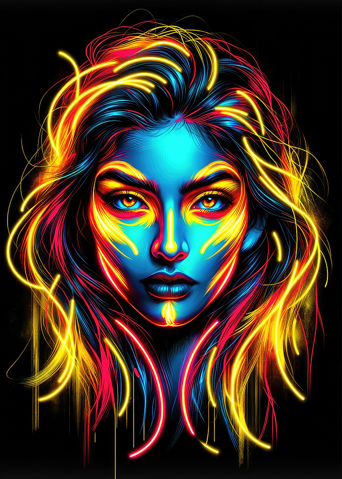 Neon Dream Portrait