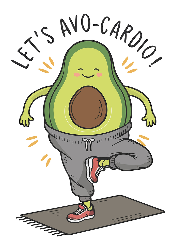 Funny Lets Avo Cardio