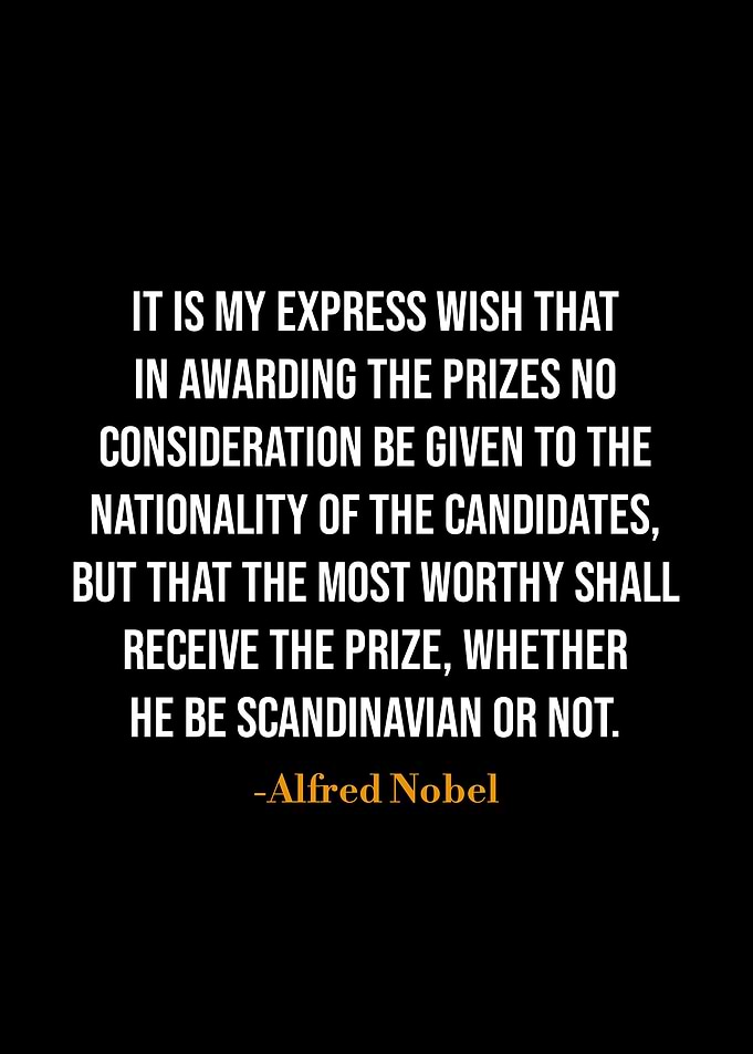 Alfred Nobel quotes