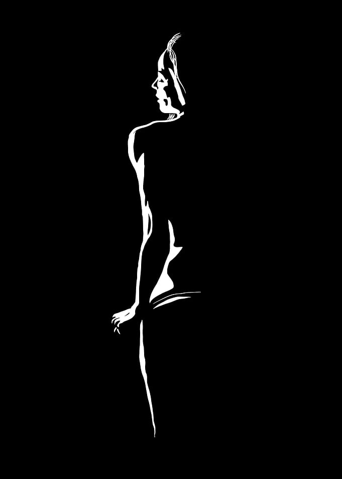 Silhouette girl