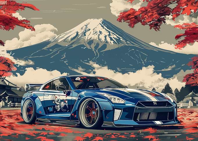 Rising Nissan GTR