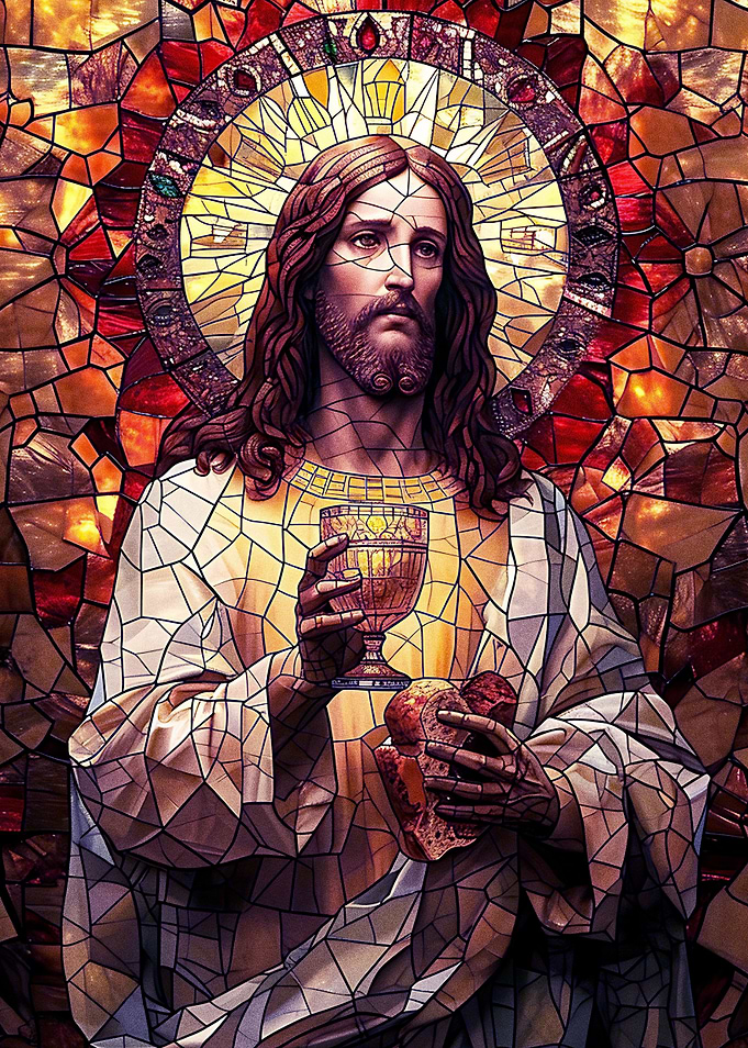 mosaic jesus