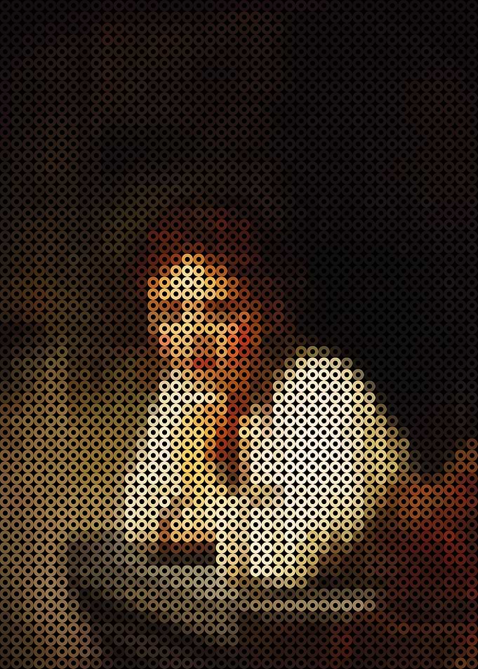 Girl Leaning on a Window