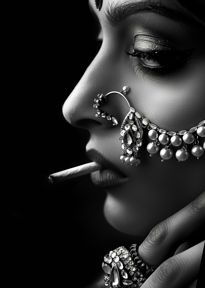 Black and white Indian