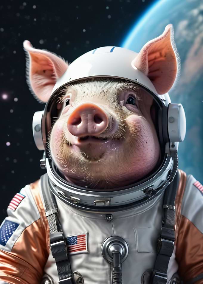 Swine in the Stratosphere