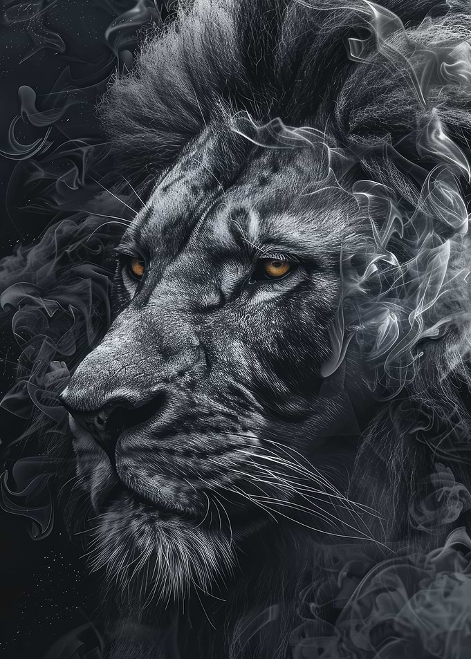 Majestic Lion Portrait