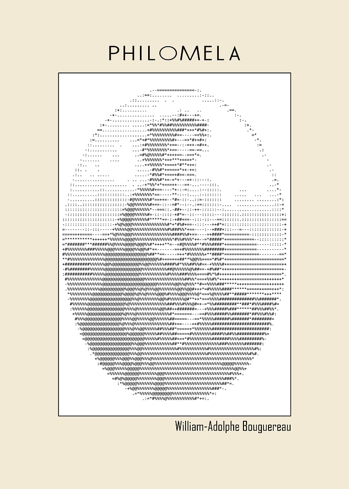 Philomela ascii art