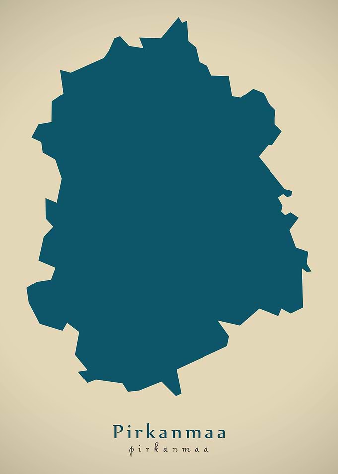 Pirkanmaa Finland map