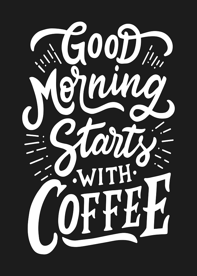 Coffee Quote Poster