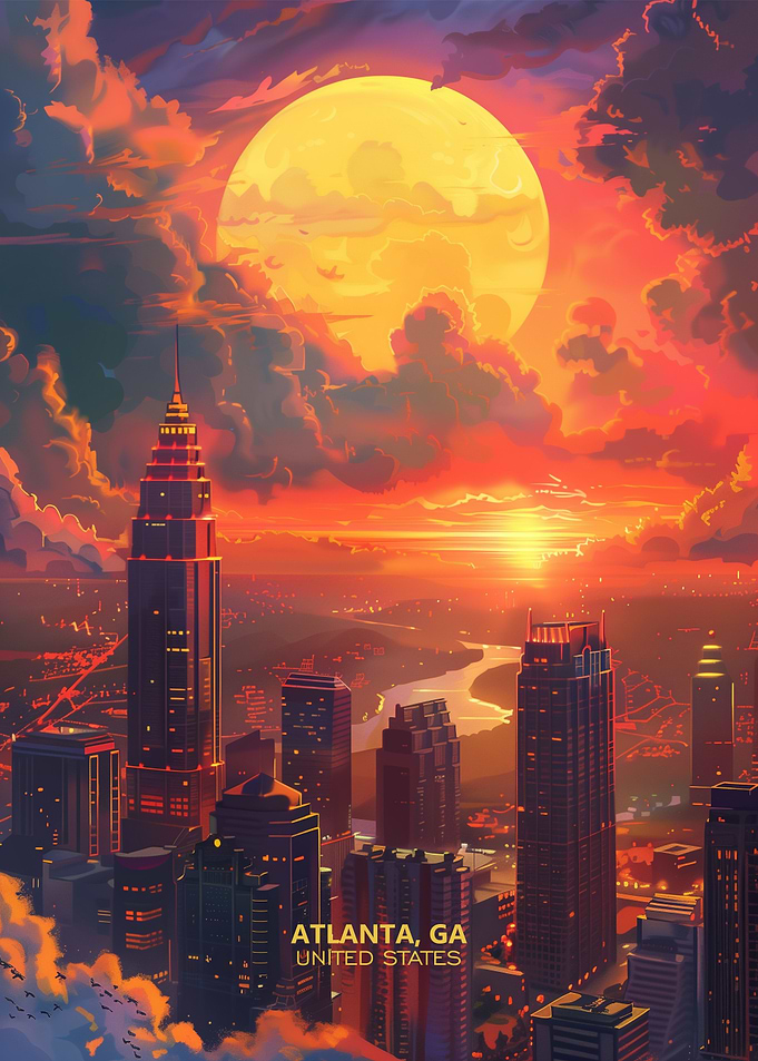 Atlanta Georgia Sunset