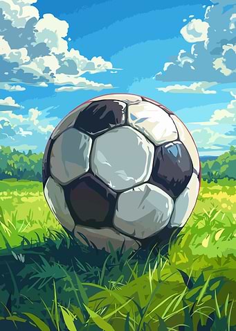 Soccer Ball on Field