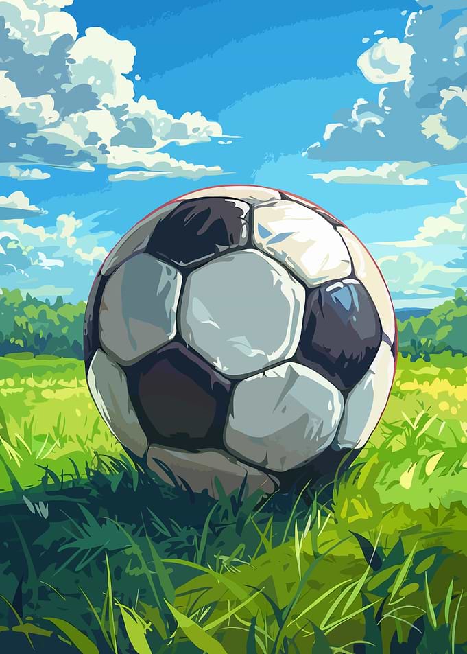 Soccer Ball on Field