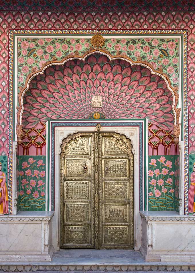 Golden palace door India