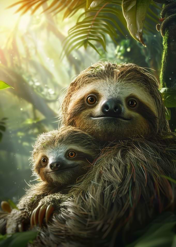 Sloth Animal Family