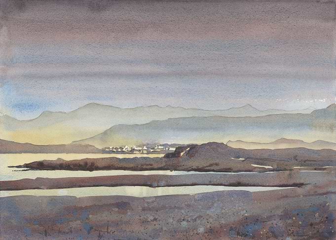 Iceland landscape artwork