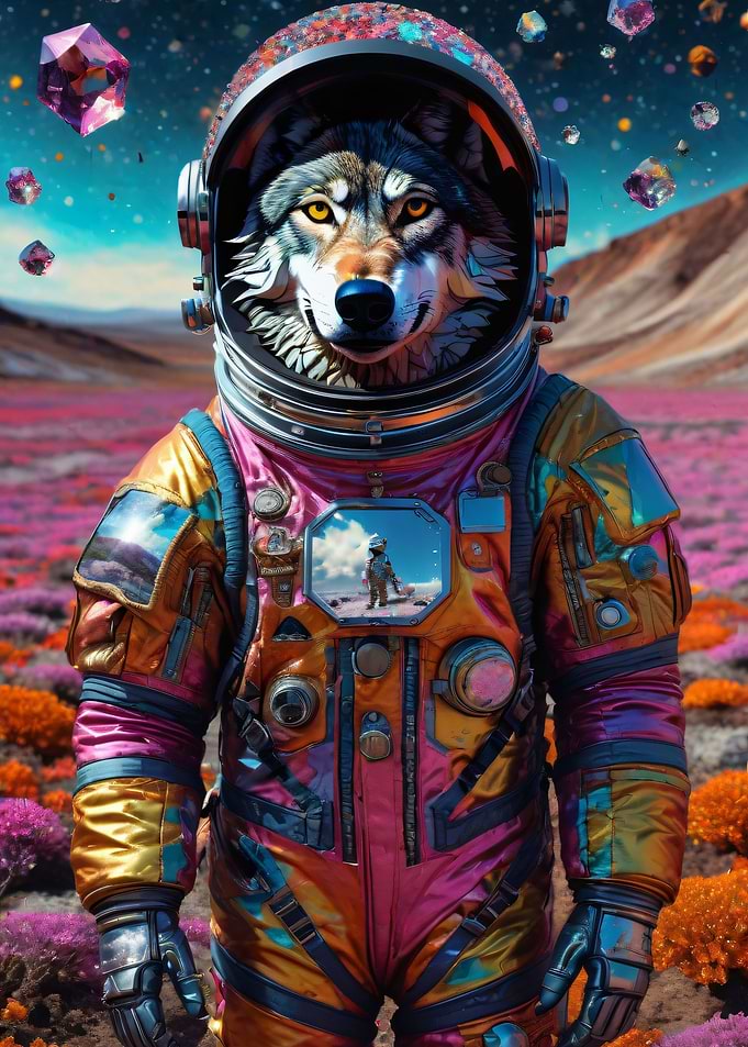 AstroWolf in Alien Jungle