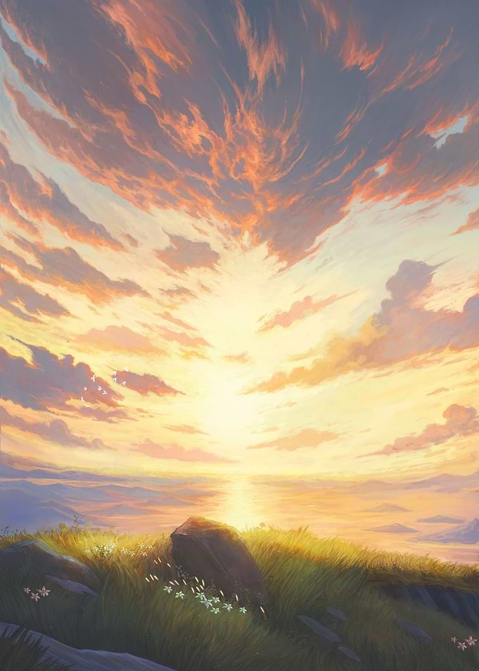Sunset At The Horizon