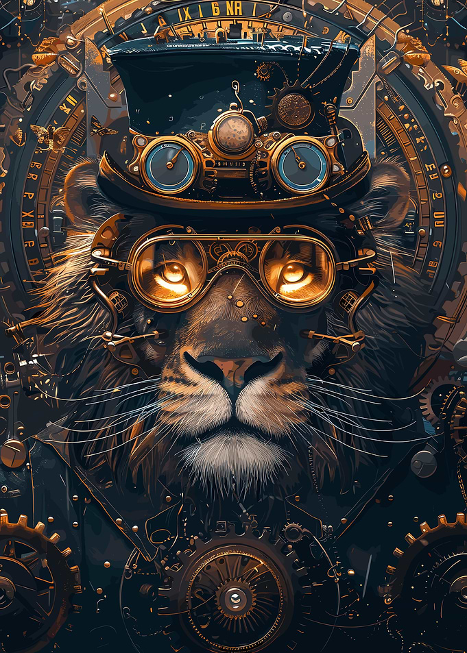 Steampunk Animal Lion