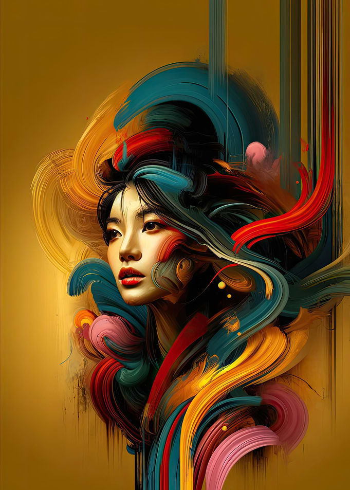 Abstract Beauty Portrait
