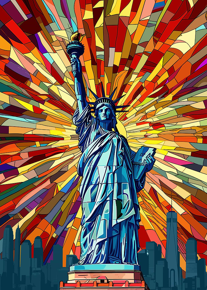 Liberty Picasso Cubism Art