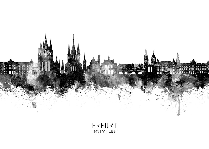 Erfurt Skyline Deutschland