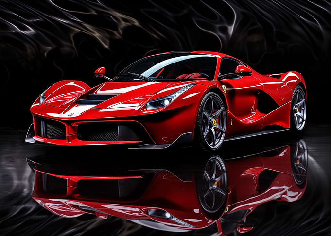 Ferrari LaFerrari Red car