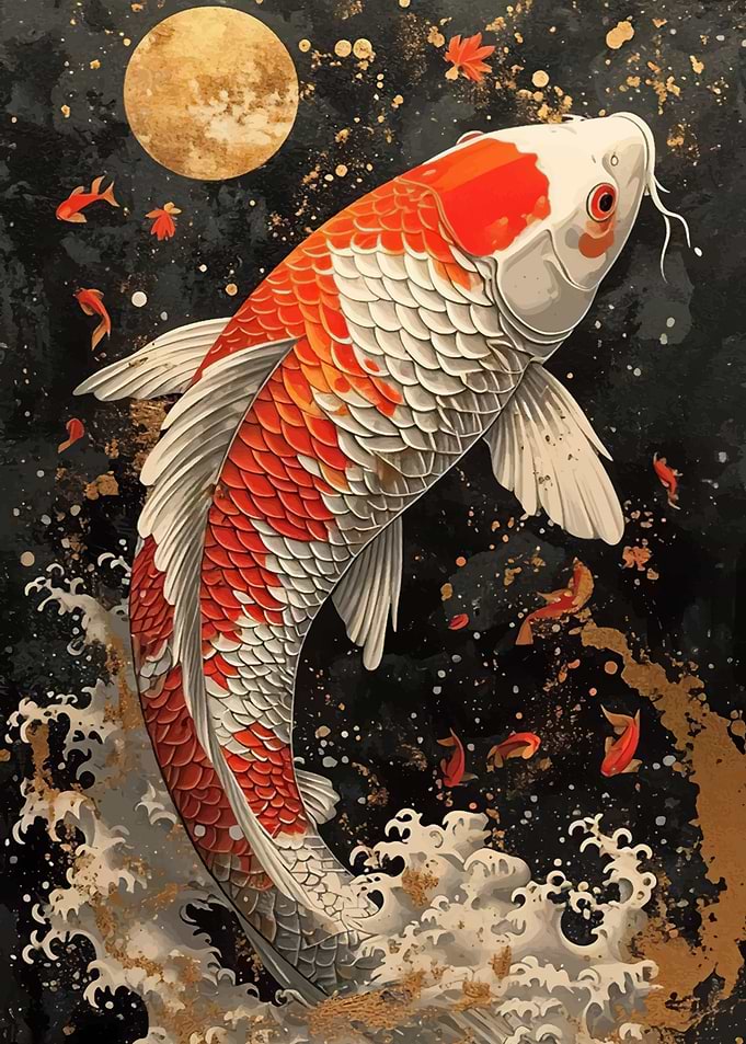 Japanese koi fish