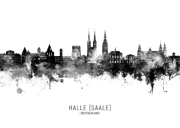 Halle Saale Skyline