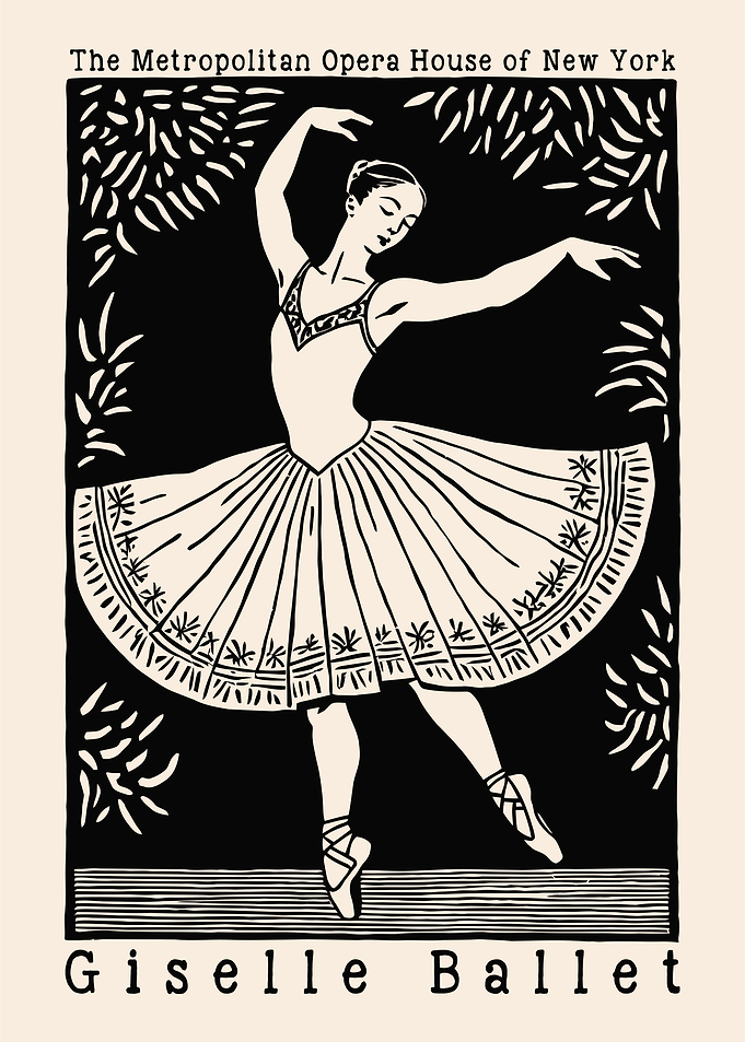 NYC Giselle Ballet Poster