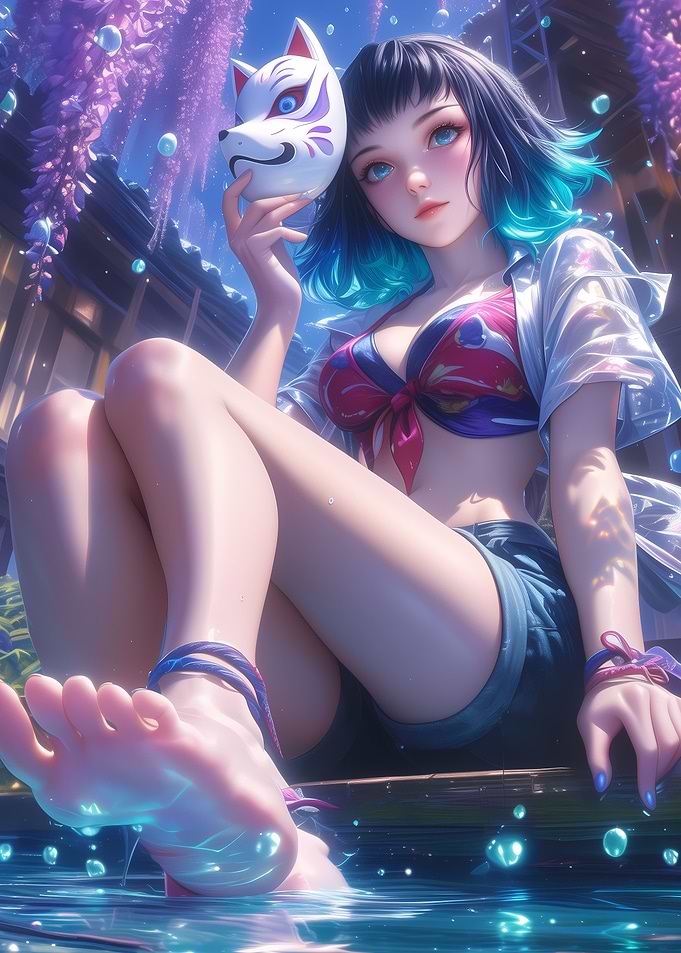 Anime Girl Fox Beauty