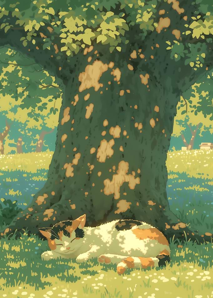 Lofi Cat Relax In Summer
