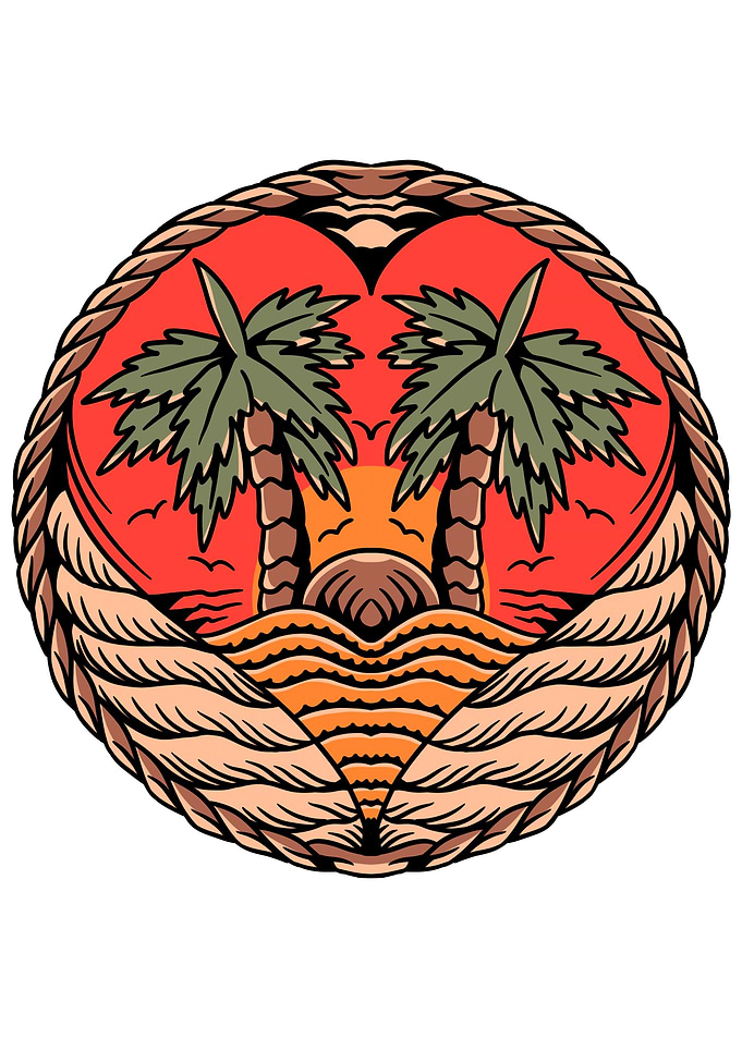 summer coconuts tattoo