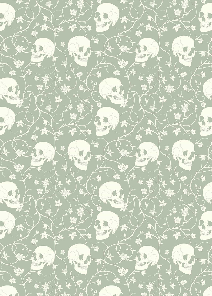 Bloom Floral Skull Pattern