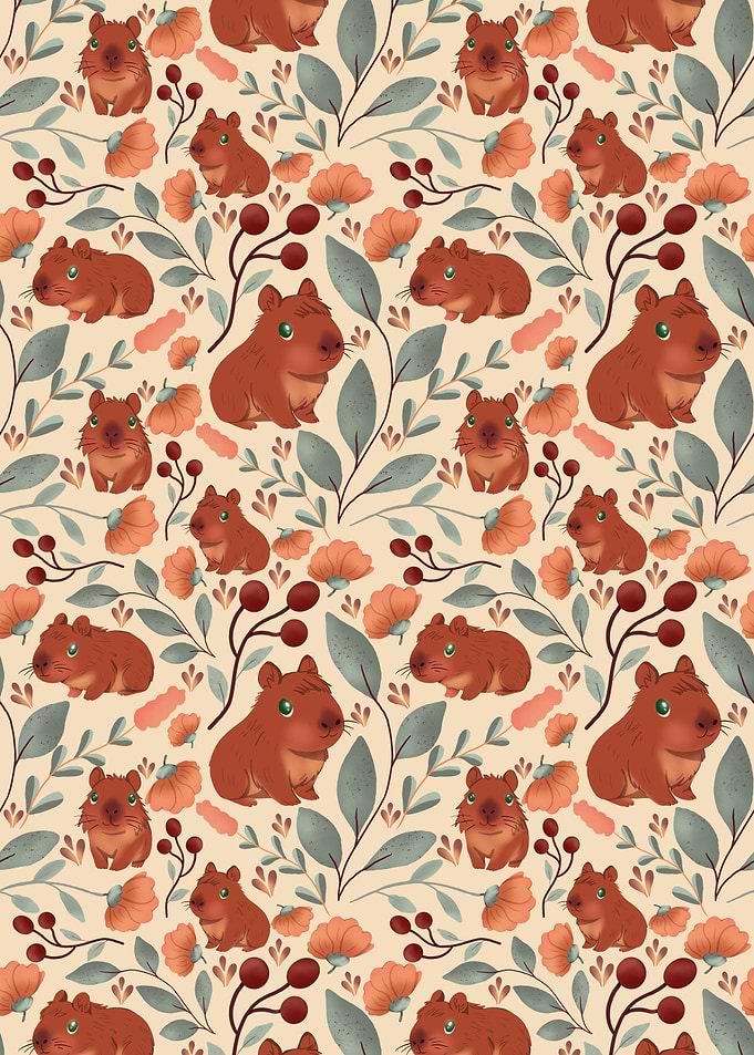Green Eyed Capybara Garden