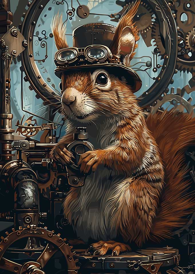 Steampunk Animal Squirrel