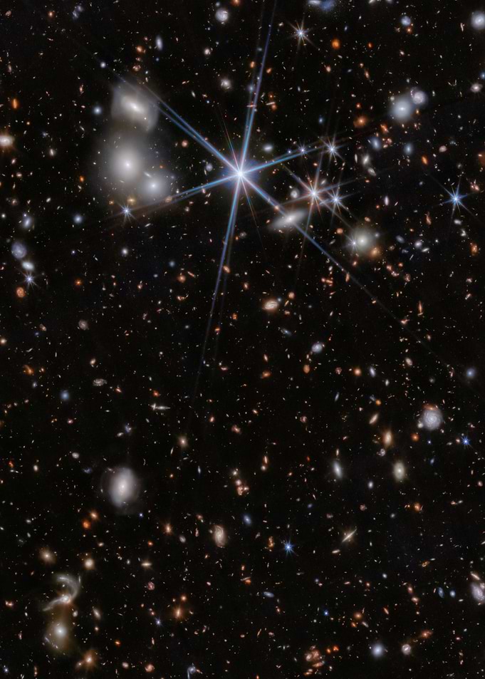 Merger of two galaxies