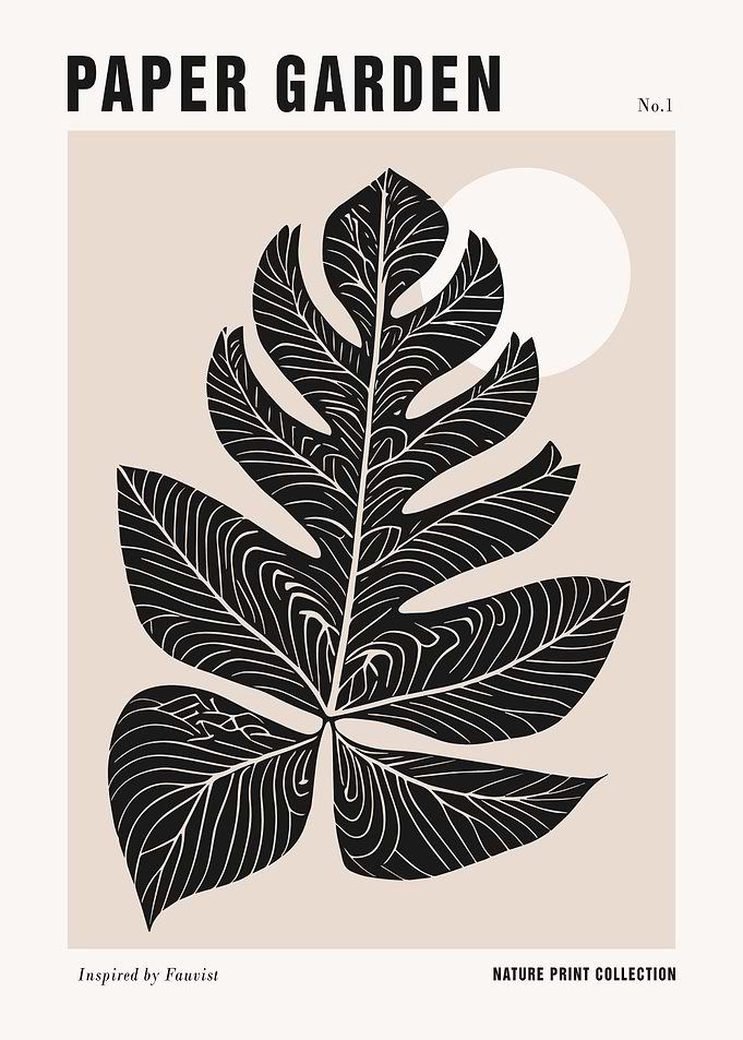 Beige Paper Garden