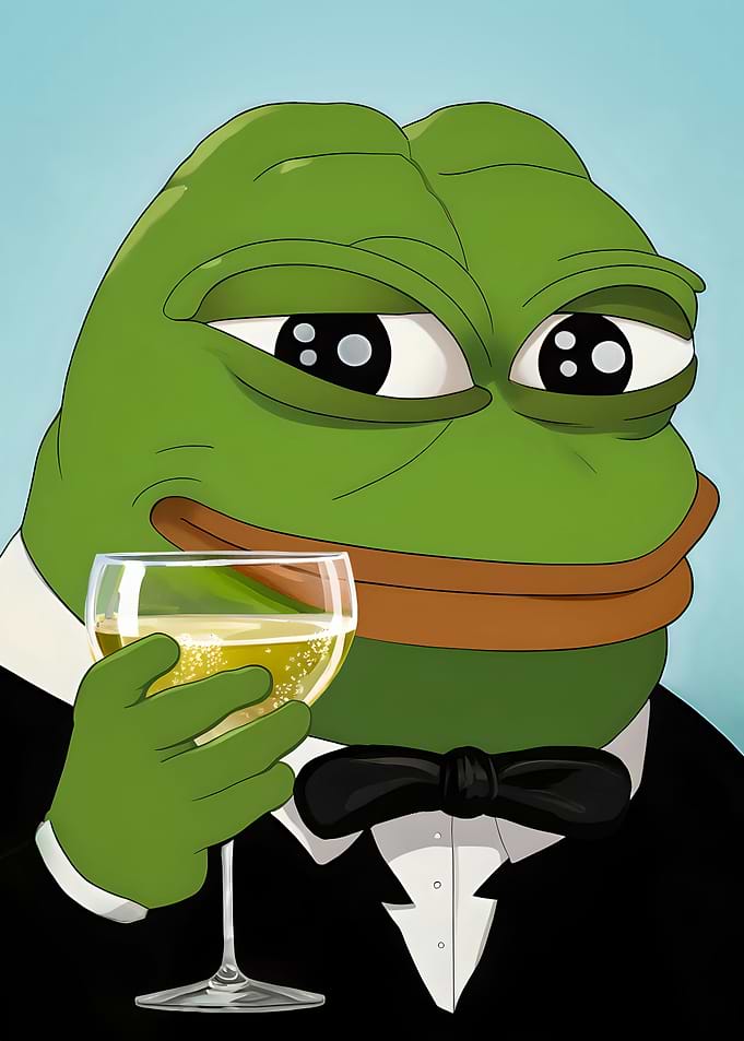 Pepe Frog Cheers Meme Art