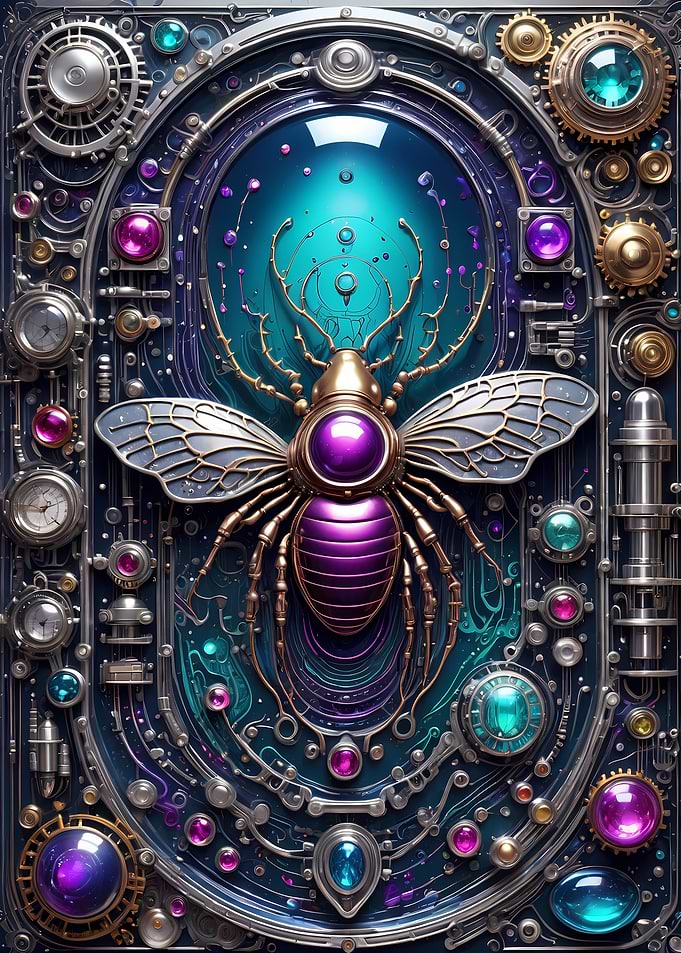 Steampunk Mechanical Bee