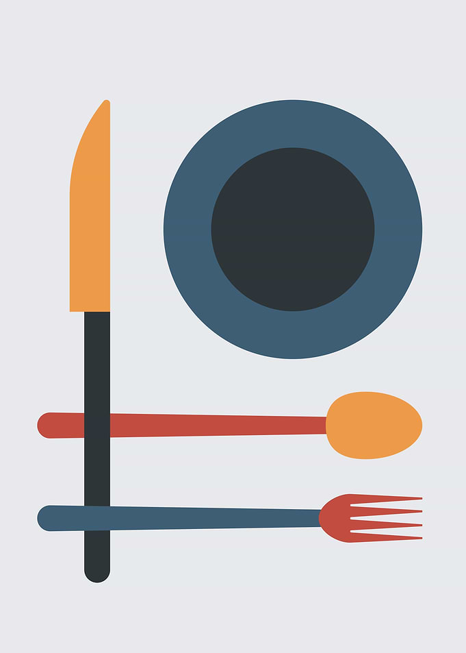 Colorful cutlery