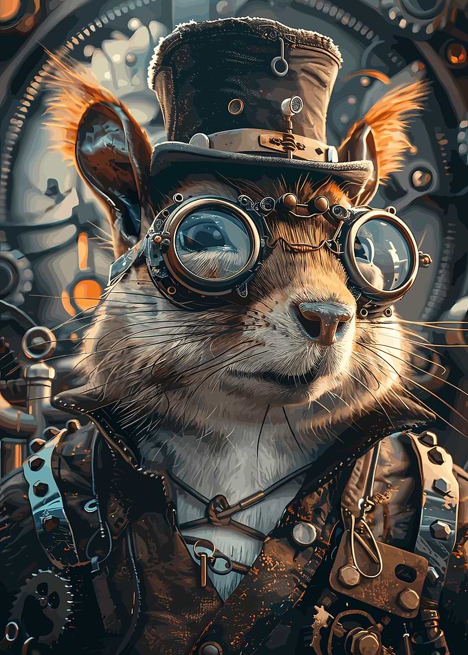 Animal Steampunk Squirrel