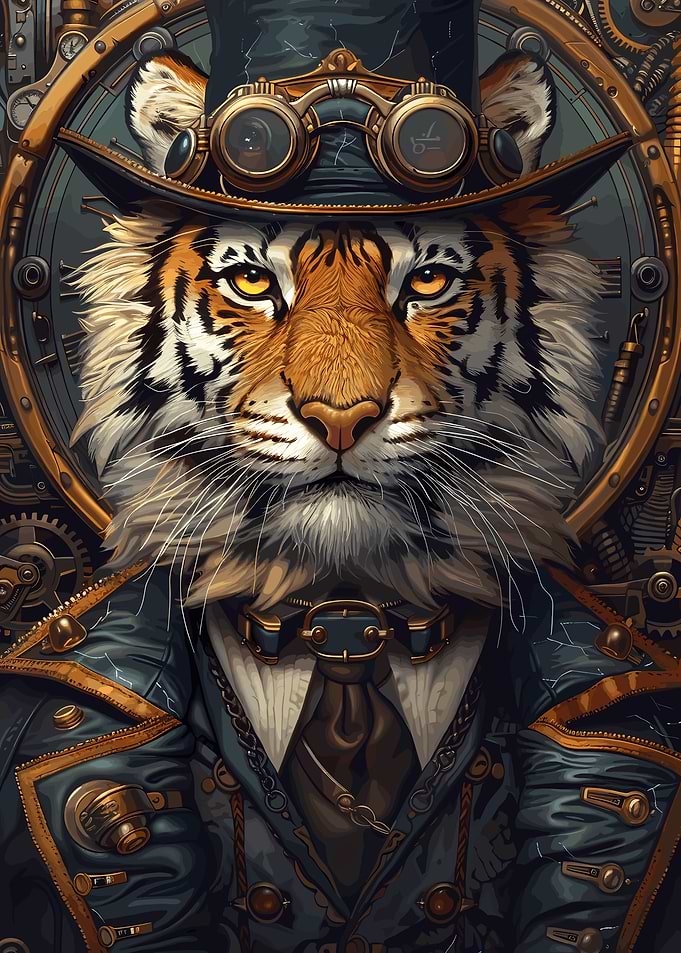 Steampunk Animal Tiger