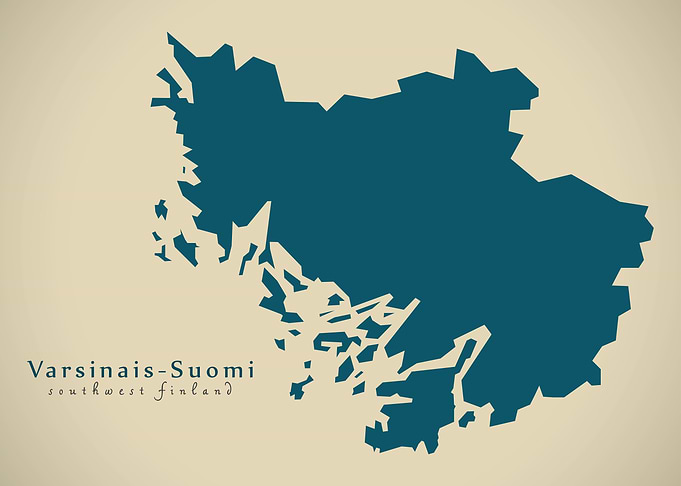 Southwest Finland map