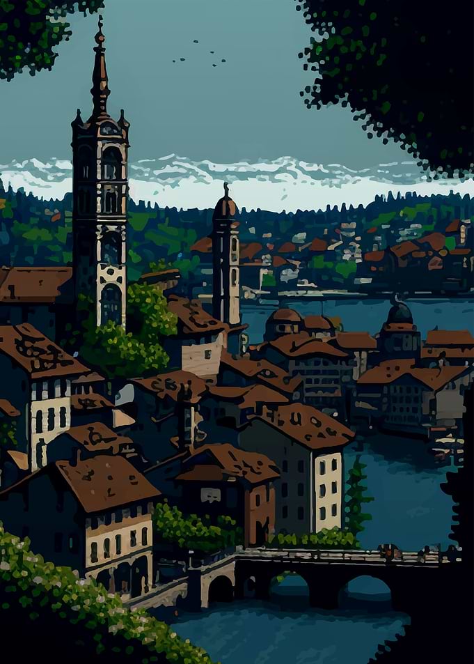 Schaffhausen Pixel Art