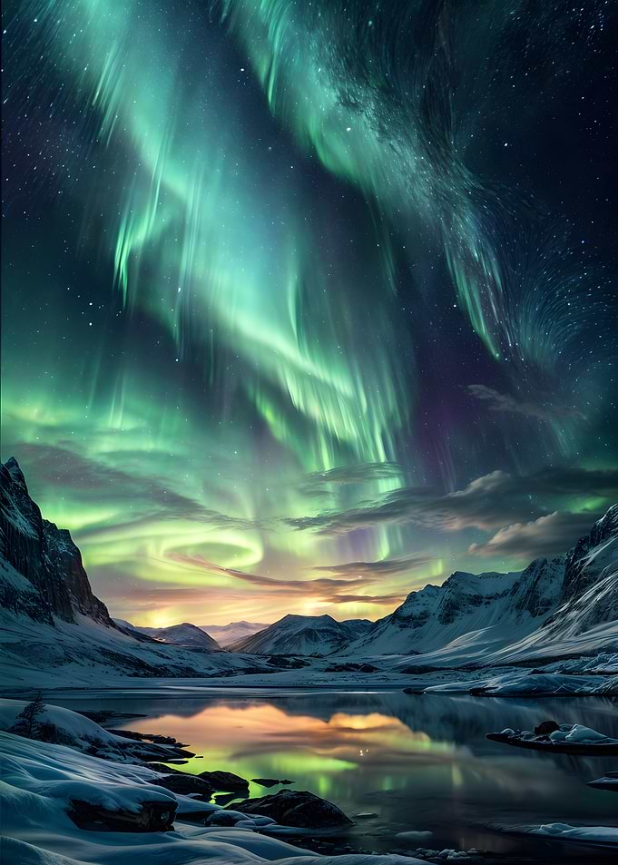 fantasial aurora borealis