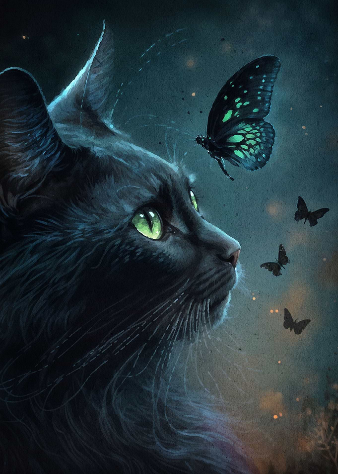 cat butterfly