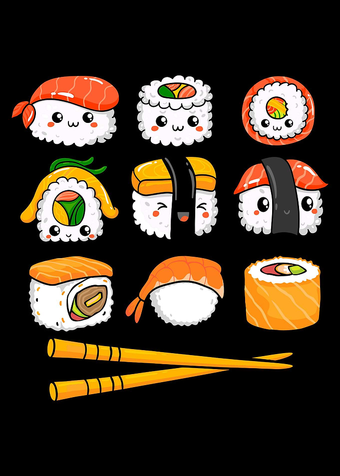 Manga Otaku Happy Sushi