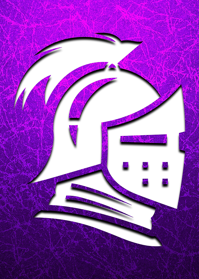 Knight Helmet Purple Gamer